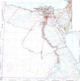Carte routière Égypte