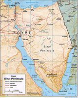 Carte Sinaï Égypte
