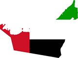 Carte drapeaux Émirats arabes unis
