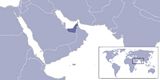 Localiser Émirats arabes unis sur carte du monde