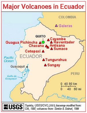 Carte géologique Équateur
