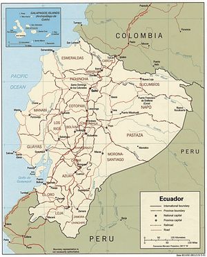 Grande carte Équateur