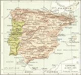 Ancienne carte Espagne
