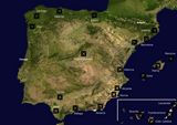 Carte aéroports Espagne