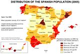 Carte densité population Espagne