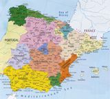 Carte grande villes Espagne