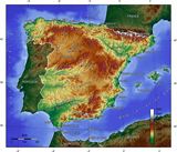 Carte topographique Espagne