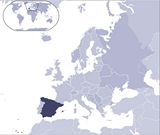 Localiser Espagne sur carte du monde