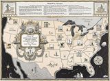 Ancienne carte États-Unis