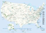Carte grande villes États-Unis