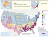 Carte population États-Unis