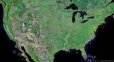 Carte satellite États-Unis