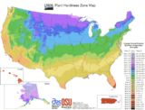 Carte végétation États-Unis