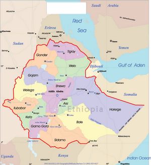 Grande carte Éthiopie