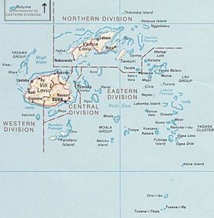 Carte des villes Fidji