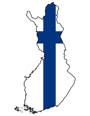 Carte drapeaux Finlande