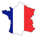 Carte drapeaux de France