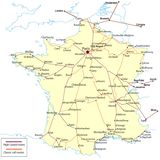 Carte ferroviaire de France