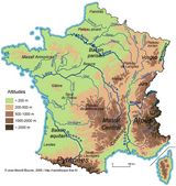 Carte fleuves de France
