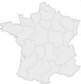 Carte de France vierge