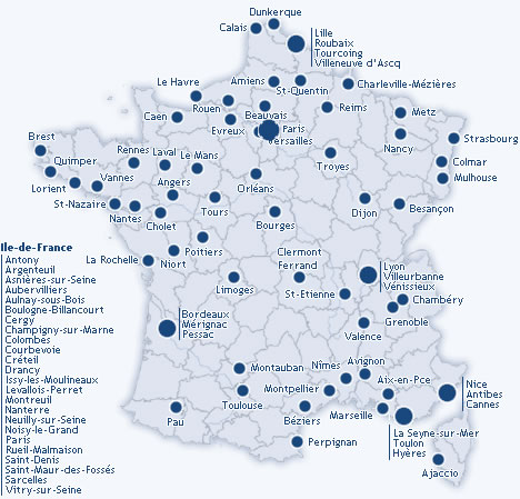 grande villes de france - Image