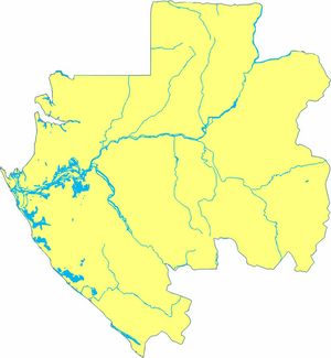 Carte Gabon rivière vierge
