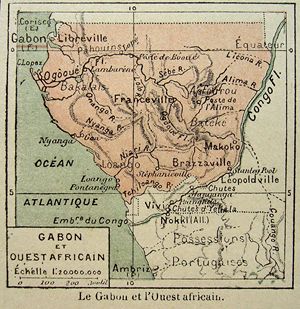 Carte historique Gabon