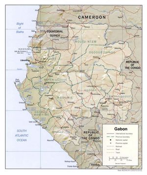 Grande carte Gabon