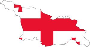 Carte drapeaux Géorgie