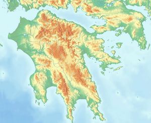 Carte topographique Grèce