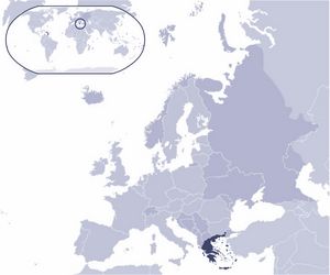 Situer Grèce sur carte du monde