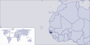 Localiser Guinée-Bissau sur carte du monde