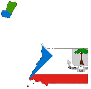 Carte drapeaux Guinée équatoriale