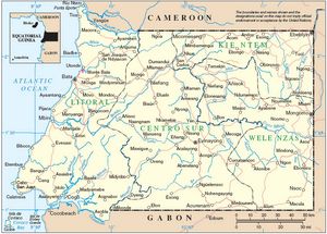 Carte des villes Guinée équatoriale