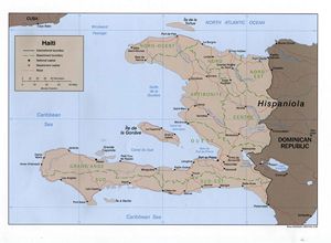 Carte politique Haïti
