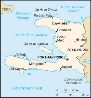 Carte des villes Haïti