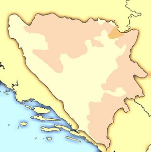 Carte frontières Herzégovine