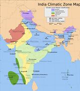 Carte climat Inde