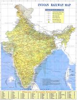 Carte ferroviaire Inde