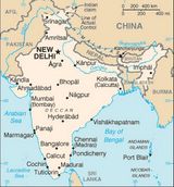Carte des villes Inde