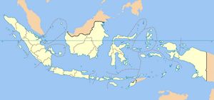 Carte Indonésie vierge régions