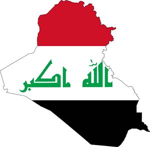 Carte drapeaux Irak