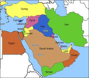 Carte frontières Irak