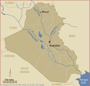 Carte Irak vierge