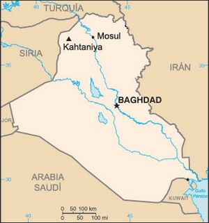 Carte Irak rivière vierge
