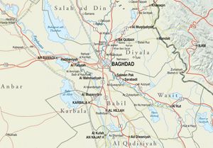 Carte routière Irak
