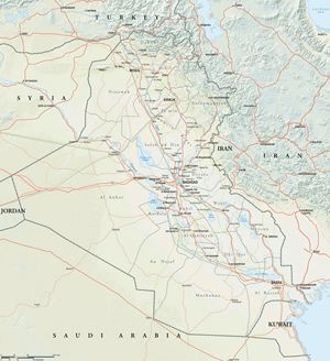 Grande carte Irak