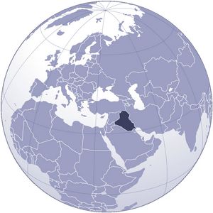 Localiser Irak sur carte du monde