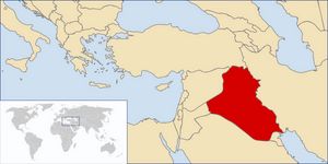 Situer Irak sur carte du monde