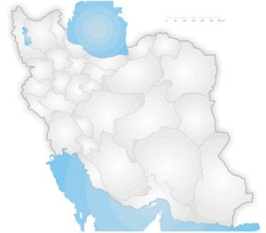 Carte Iran vierge